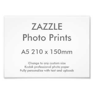 Aangepaste Zazzle A5 21 x 15 cm foto afdrukken