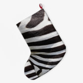 Aangepaste Zebra afdrukken Grote Kerstsok (Achterkant (Hangend))