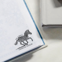 Aangepaste Zebra Ex Libris Bookplate