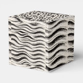 Aangepaste zebra favor box – gepersonaliseerde fee bedankdoosjes (Achterkant)