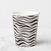 Aangepaste Zebra Paper Cup – Gepersonaliseerde par Papieren Bekers (Achterkant)