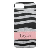 Aangepaste Zebra Pattern iPhone Case (Achterkant)