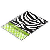 Aangepaste Zebra Polka Dots Journal/notebook Notitieboek (Linkerzijde)