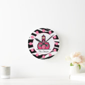 Aangepaste Zebra print klok voor leraren (Huis)