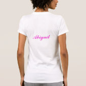 Aangepaste Zebra Print Sweet 16-shirt T-shirt (Achterkant)