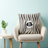 Aangepaste zebra streep worp kussen – Persoonlijk (Stoel)