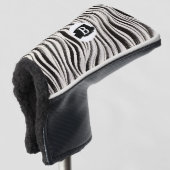 Aangepaste Zebra Stripe Golf Head Hoesje Golfheadcover (3/4 voorkant)