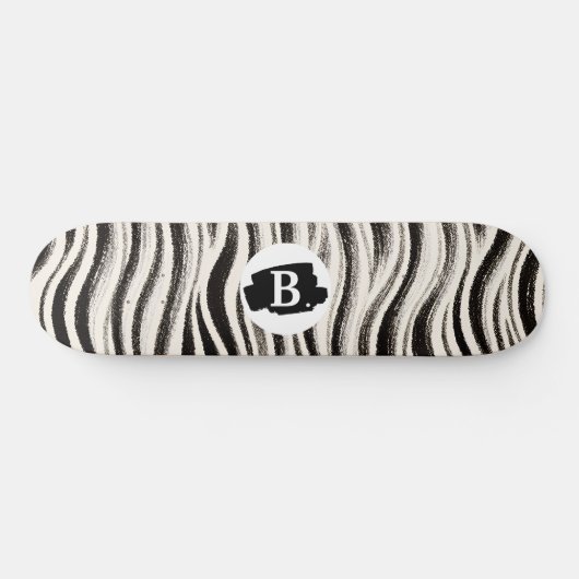 Aangepaste Zebra Stripe Skateboard (Horizontaal)