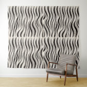Aangepaste Zebra Stripe Tapestry – gepersonaliseer Wandkleed (In Situ (horizontaal))