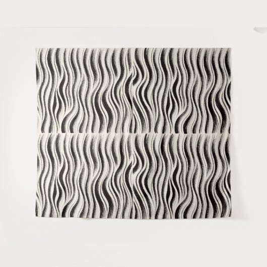 Aangepaste Zebra Stripe Tapestry – gepersonaliseer Wandkleed (Voorkant (horizontaal))