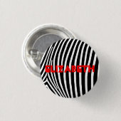 Aangepaste Zebrastripes Ronde Button 3,2 Cm (Voorkant /achterkant)