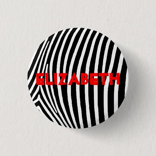 Aangepaste Zebrastripes Ronde Button 3,2 Cm (Voorkant)