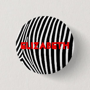 Aangepaste Zebrastripes Ronde Button 3,2 Cm