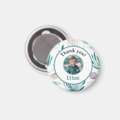 Aangepaste zee dank je foto magneet (Voorkant / Achterkant)