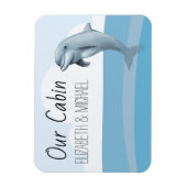 Aangepaste Zee dolfijnenmarkering voor cruisedeur Magneet (Verticaal)