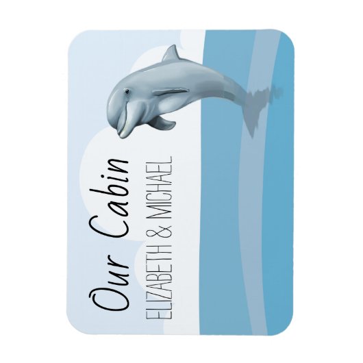 Aangepaste Zee dolfijnenmarkering voor cruisedeur Magneet (Verticaal)