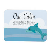 Aangepaste Zee dolfijnenmarkering voor cruisedeur Magneet (Horizontaal)