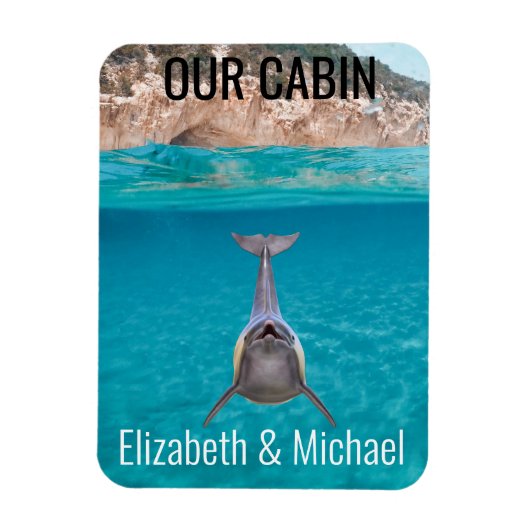 Aangepaste Zee dolfijnenmarkering voor cruisedeur Magneet (Verticaal)
