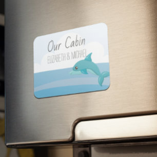 Aangepaste Zee dolfijnenmarkering voor cruisedeur Magneet