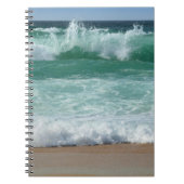 Aangepaste zeebaars Zee Waves Trendy Notitieboek (Voorkant)