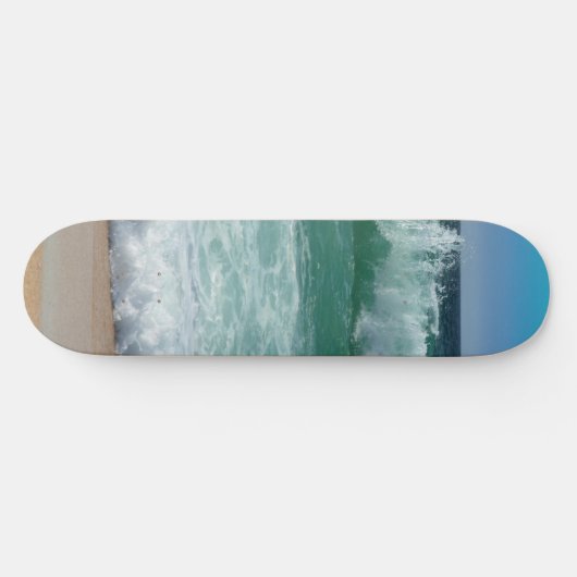 Aangepaste zeegezicht strand zee Zee golven Persoonlijk Skateboard (Horizontaal)