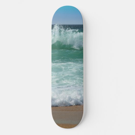 Aangepaste zeegezicht strand zee Zee golven Persoonlijk Skateboard (Voorkant)