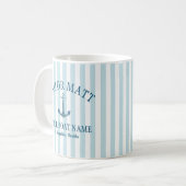 Aangepaste Zeeman Naam Florida Anchor Koffiemok (Voorkant links)