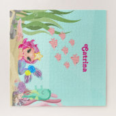 Aangepaste Zeemeermin en Axolotl Legpuzzel (Horizontaal)