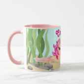 Aangepaste Zeemeermin en Axolotl Mok (Links)