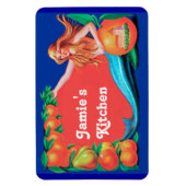 Aangepaste Zeemeermin en Sinaasappels Keukenmagnee Magneet (Verticaal)