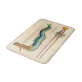 Aangepaste zeemeermin kuststrook badmat (Gekanteld)