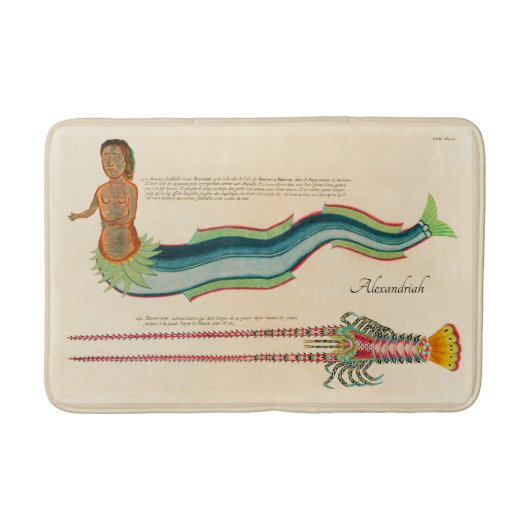 Aangepaste zeemeermin kuststrook badmat (Voorkant)