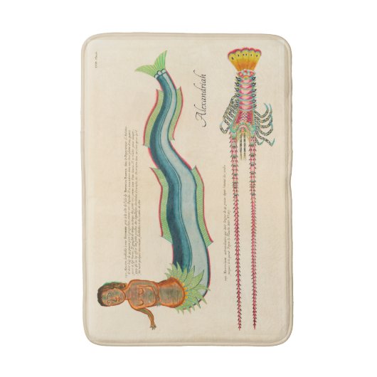 Aangepaste zeemeermin kuststrook badmat (Voorkant Verticaal)