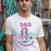Aangepaste zeemeermin munt vader van verjaardag me t-shirt