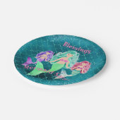 Aangepaste Zeemeermin Papieren Bordje (Gekanteld)