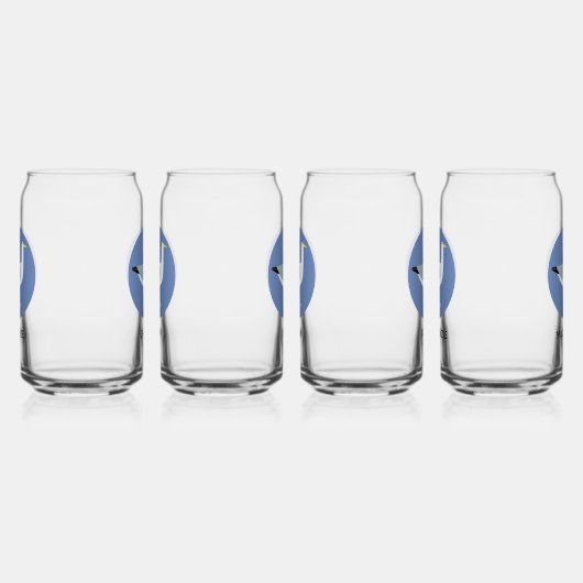 Aangepaste zeemeeuw blikvorm glas (Links)