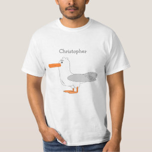 Aangepaste zeemeeuw T-shirt