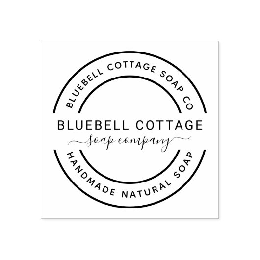 Aangepaste zeep bedrijf Rubber Stamp Rubberstempel (Afrduk)