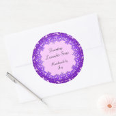 aangepaste zeep of Stickers met kantelen Paars (Envelop)
