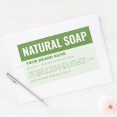 Aangepaste zeep verpakking ingrediënten label (Envelop)
