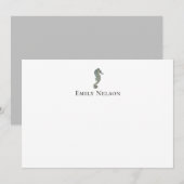 Aangepaste zeepenkaart notitiekaartje (Voorkant / Achterkant)