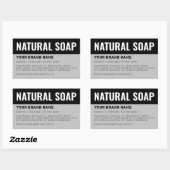 Aangepaste zeepverpakking ingrediëntenlabel rechthoekige sticker (Vel)