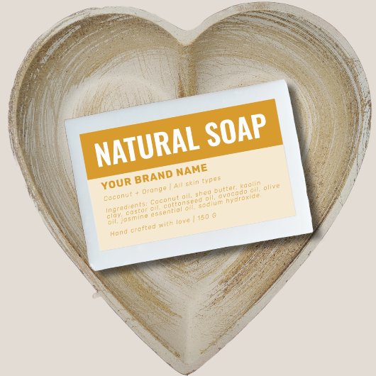 Aangepaste zeepverpakkingsingredienten label
