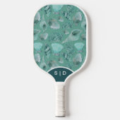 Aangepaste zeeschelpen Aqua Ocean Sands Pickleball Paddle (Voorkant)