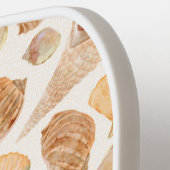 Aangepaste zeeschelpen en Ocean Sands Pickleball Paddle (Links Detail)