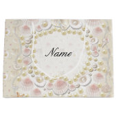 Aangepaste zeeschelpen en parels large cadeautasje (Voorkant)