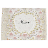 Aangepaste zeeschelpen en parels large cadeautasje (Achterkant)