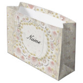 Aangepaste zeeschelpen en parels large cadeautasje (Achterkant Gekanteld)