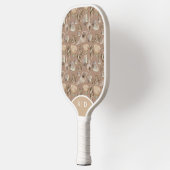 Aangepaste zeeschelpen Warm Ocean Sands Pickleball Paddle (Links)