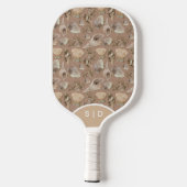 Aangepaste zeeschelpen Warm Ocean Sands Pickleball Paddle (Achterkant)